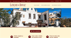 Desktop Screenshot of lancoisdoval.es